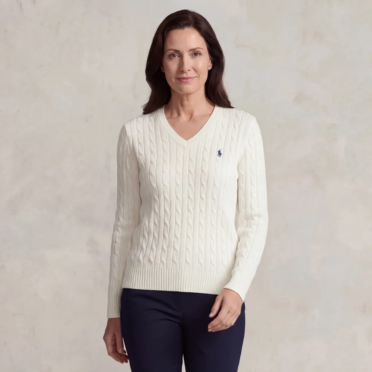 Sweater Polo Ralph Lauren Cable Knit V-Neck