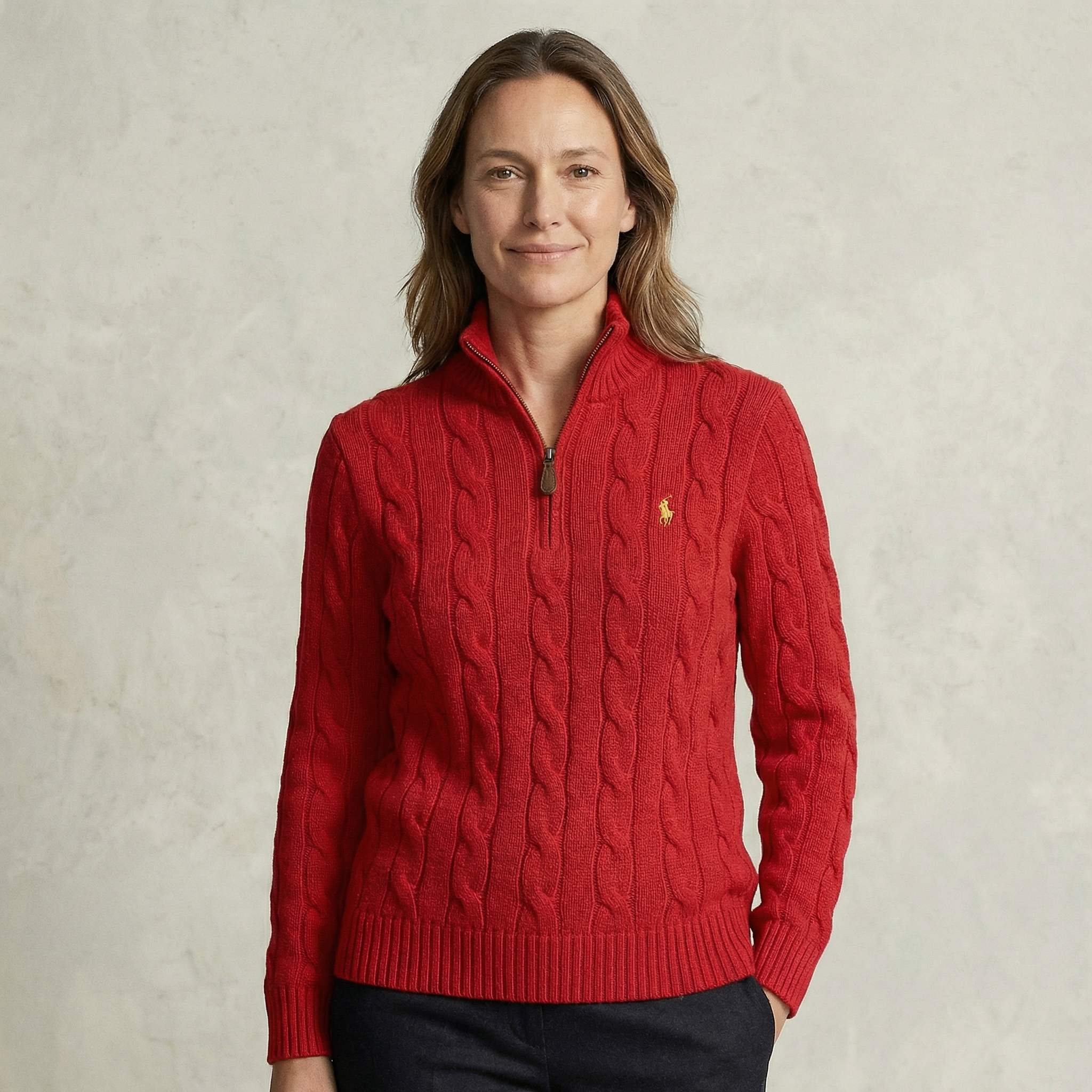 Sweater Polo Ralph Lauren Cable Knit Half Zip