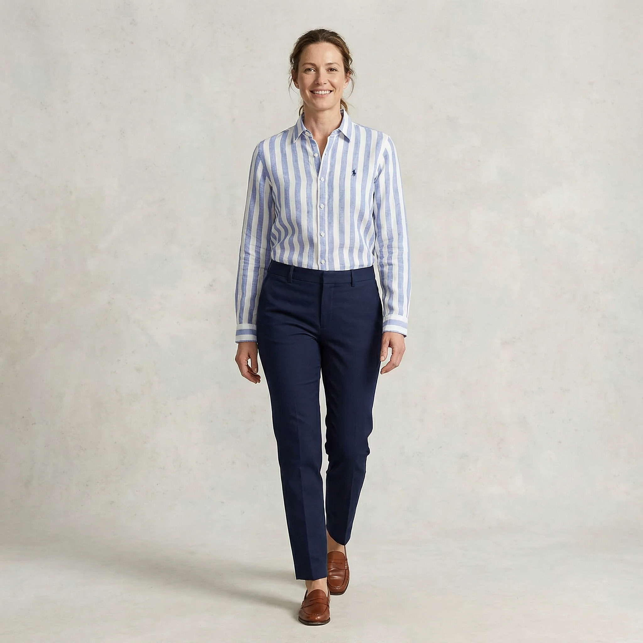 Camisa Polo Ralph Lauren Striped Linen Style