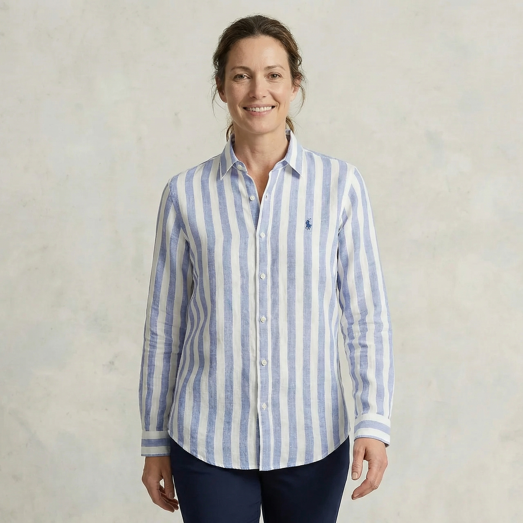 Camisa Polo Ralph Lauren Striped Linen Style